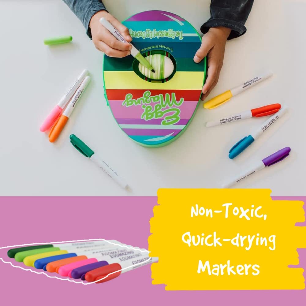 EggMazing Fun Multicolor Craft Kit for Creative Egg Decorating No Mess