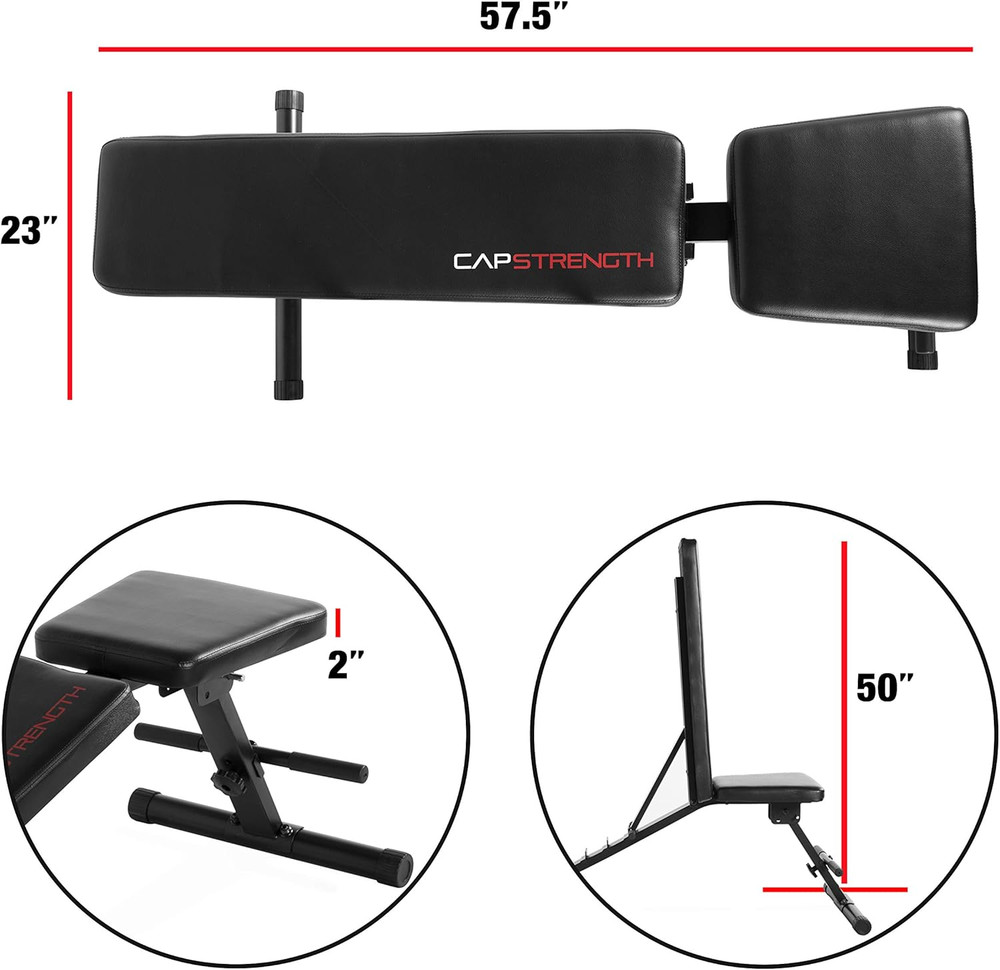 Multi-Purpose Adjustable Utility Strength Training Weight Bench | Multiple Optio
