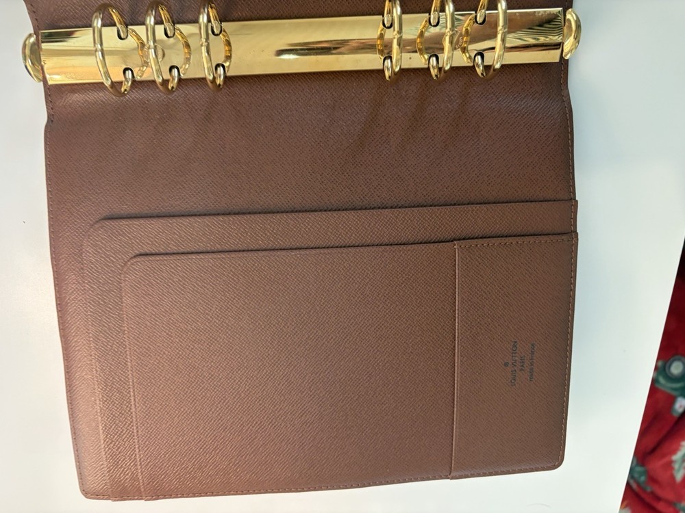 Authentic Louis Vuitton Large Ring Agenda Customized