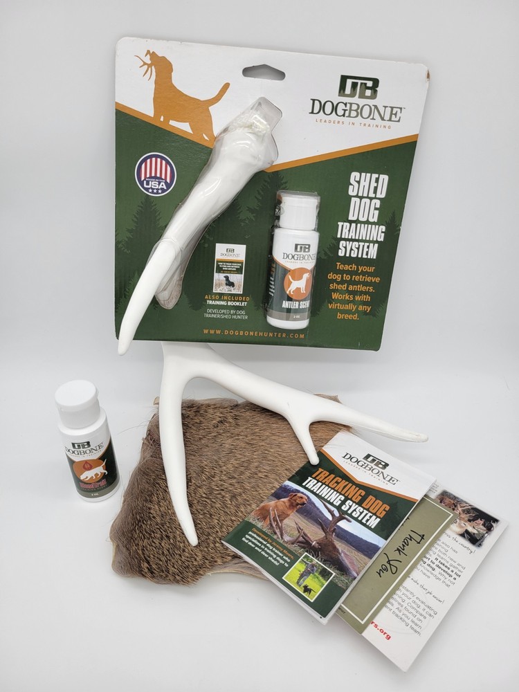 READ DESCRIPTION Lot Dogbone Shed Antler Dummy Tracking Training System Scent