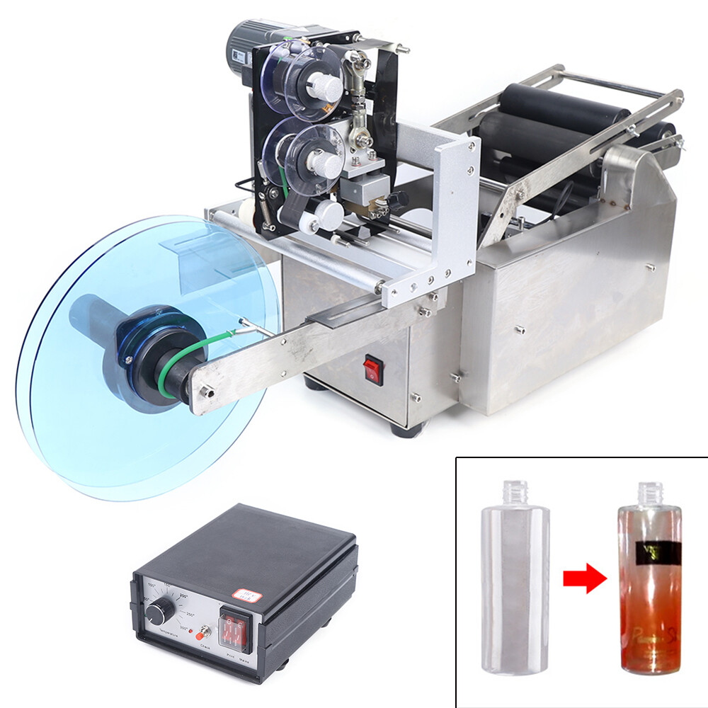 MT-50 DRound Bottle Labeling Machine Semi-automatic Labeller Date Coding Machine
