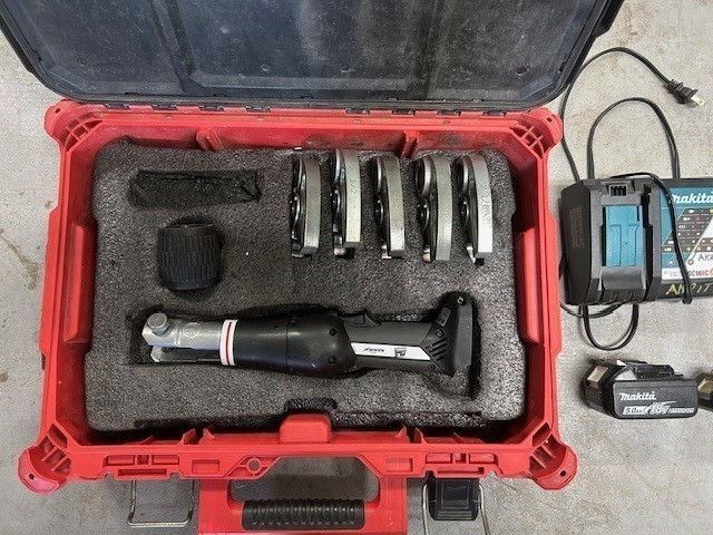 RLS Model MAP2L19CER Refrigerant Press Tool with 5 Jaws Klauke - Calibrated