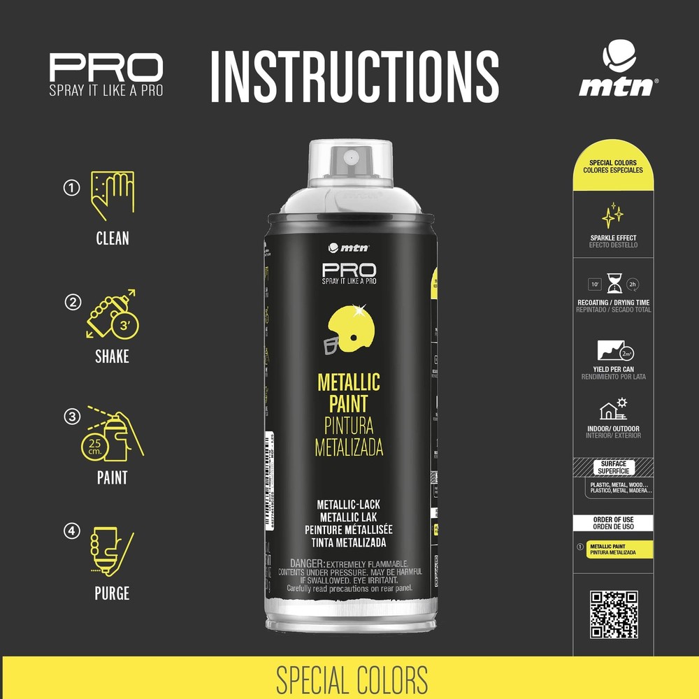 MTN PRO Metallic Black 400ml