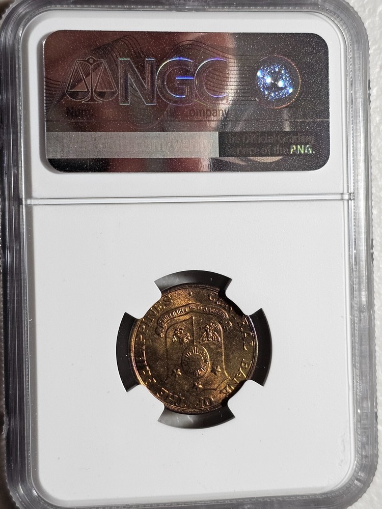 Philippines 5 Centavos 1962 NGC MS 64