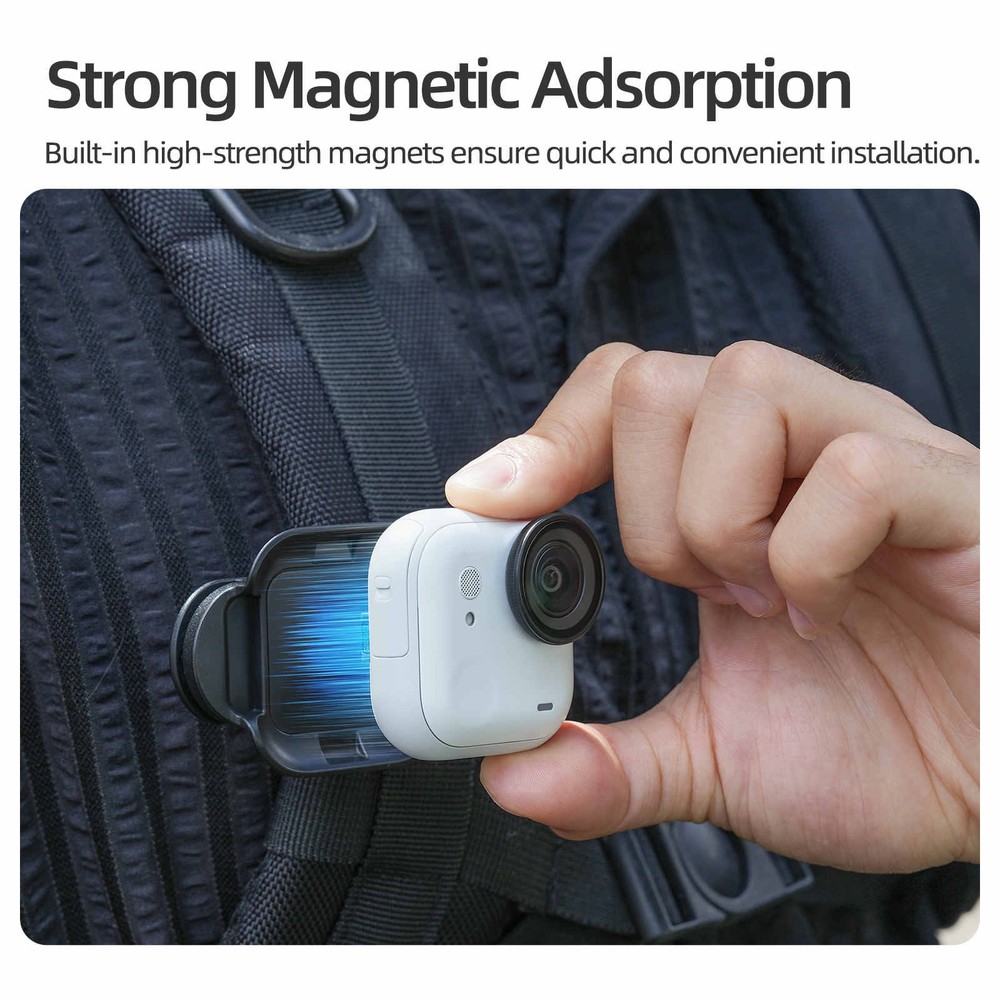 For Insta360 GO Ultra Camera Clip, Durable Magnetic Backpack Mount Accessory