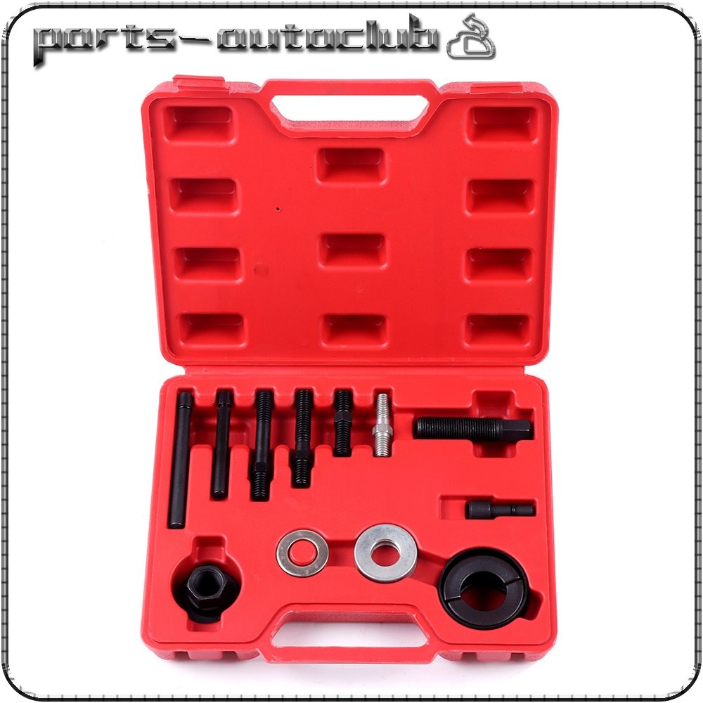 13PC Alternator Pulley Removal Tool for GM Ford Engine Power Steering Puller Kit