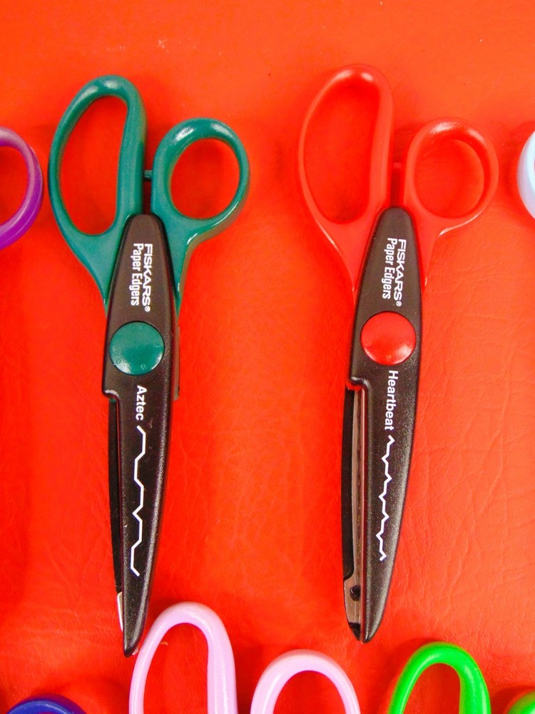 FISKARS Paper Edger Scissors Set of 9 Patterns Cutting Craft