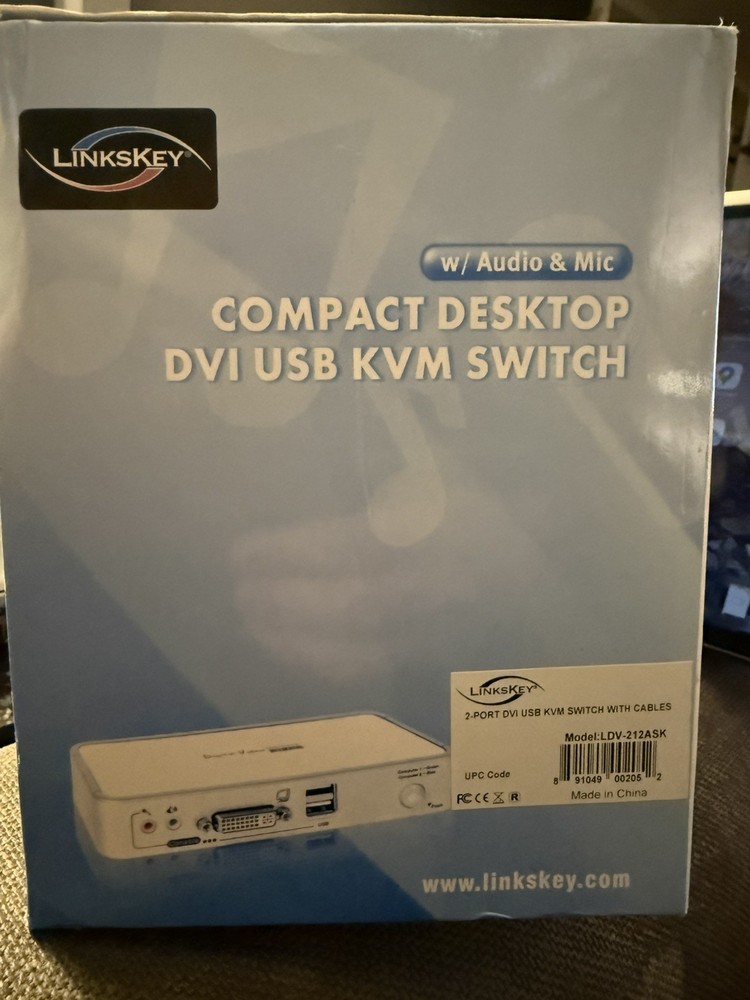 Broadtech Linkskey (LDV-212ASK) 2-Ports External KVM / audio / USB switch