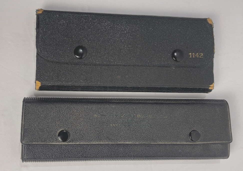 Drafting compass set vintage Navigators Plotting AS-IS