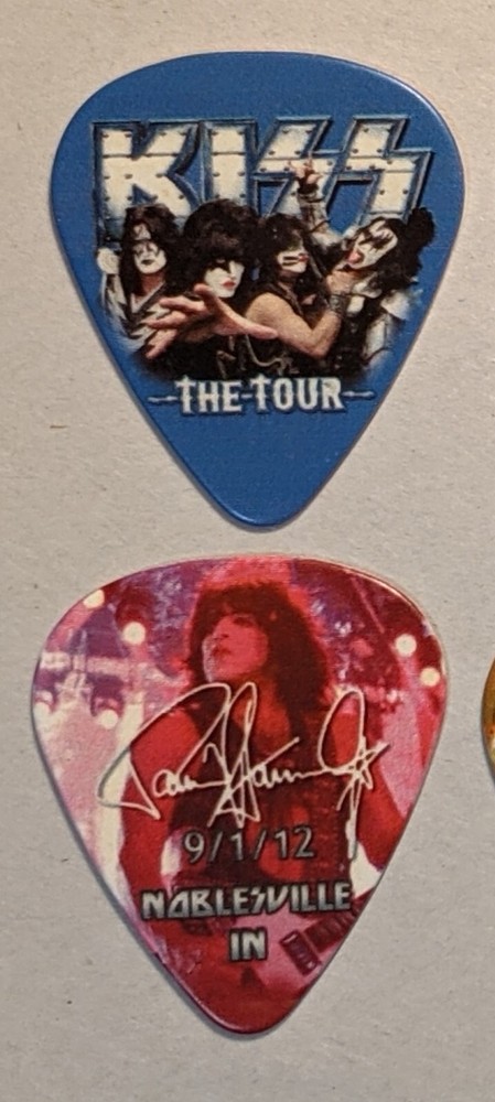 KISS THE TOUR NOBLESVILLE IN 9-1-12 Guitar Pick PAUL STANLEY 2012 INDIANAPOLIS
