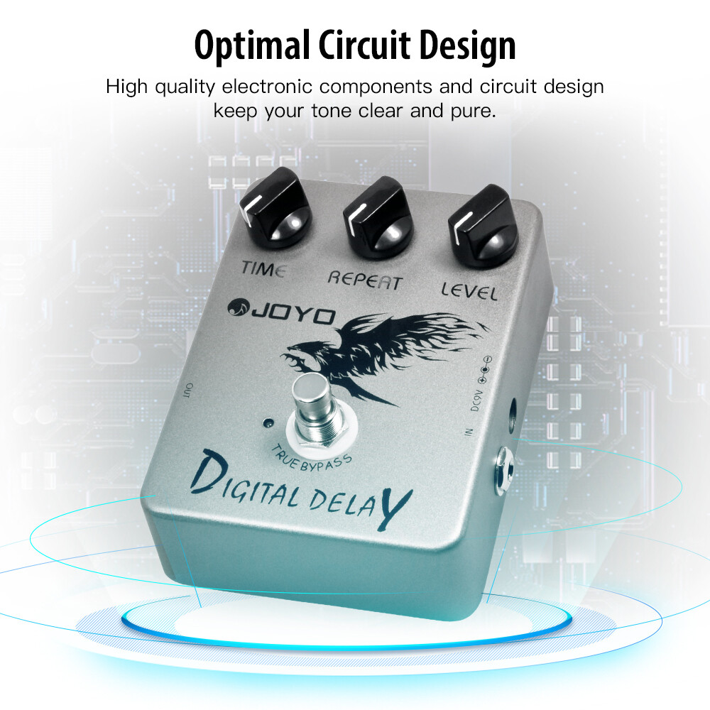 JOYO Digital Delay Guitar Effect Pedal True Bypass Mini Single Type Metal Shell