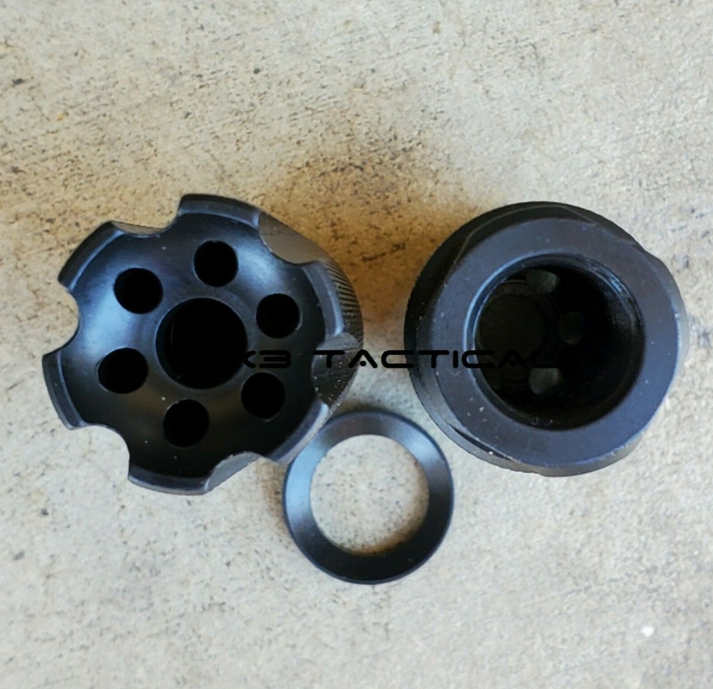 .223 5.56 Linear Muzzle Brake Linear Compensator 1/2-28 TPI Sound Forwarder Comp