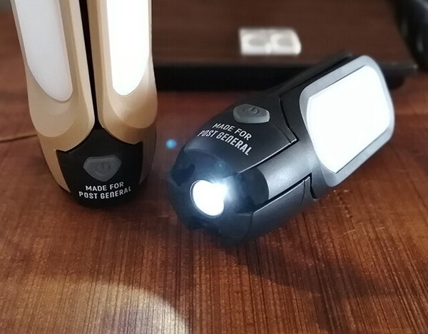 Tri-panel solar charged LED light 4 colors POST GENERAL POST GENERAL