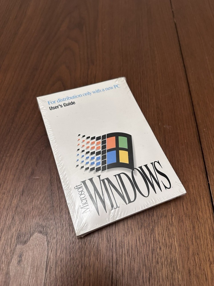 SEALED New Microsoft Windows for Workgroups Version 3.11 3.5” Floppy Disks