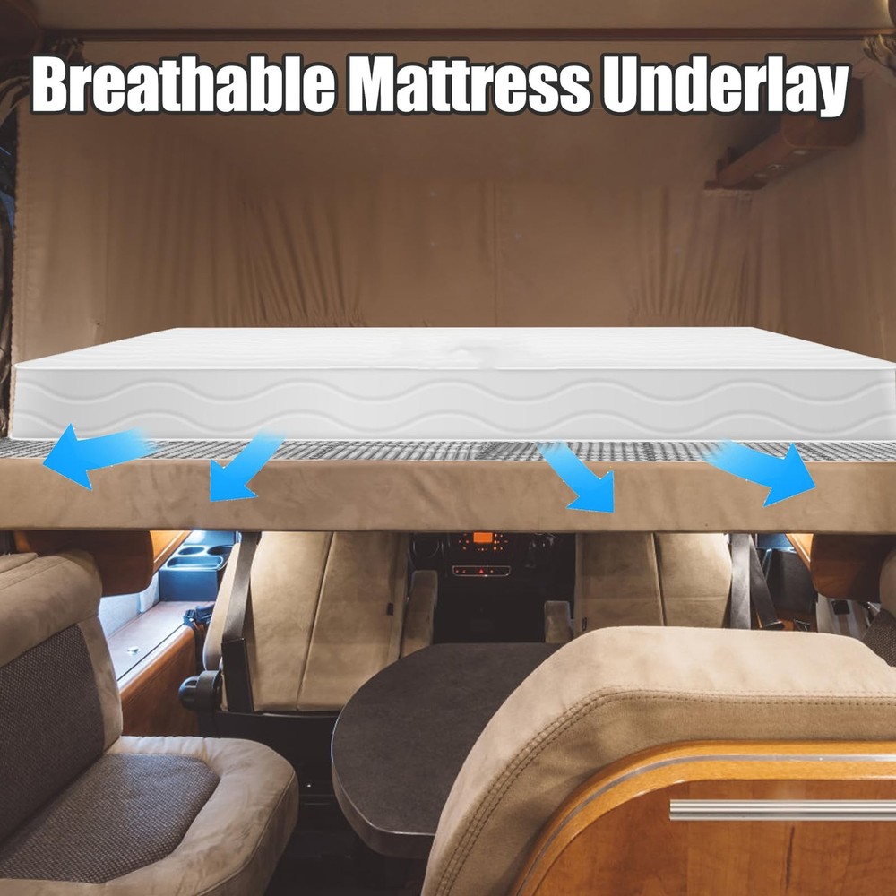 Plactic Mattress Underlay 83" L x 59" RV Under Mattress Modular Interlocking ...