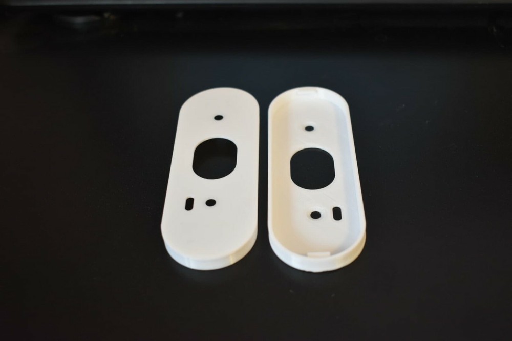 White WIRED Google Nest Hello Doorbell Holder Bracket Clip Mounting Flat Wall