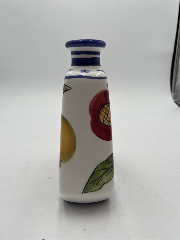 Jay Import Ceramic Square Fruit Pattern Kitchen Canister