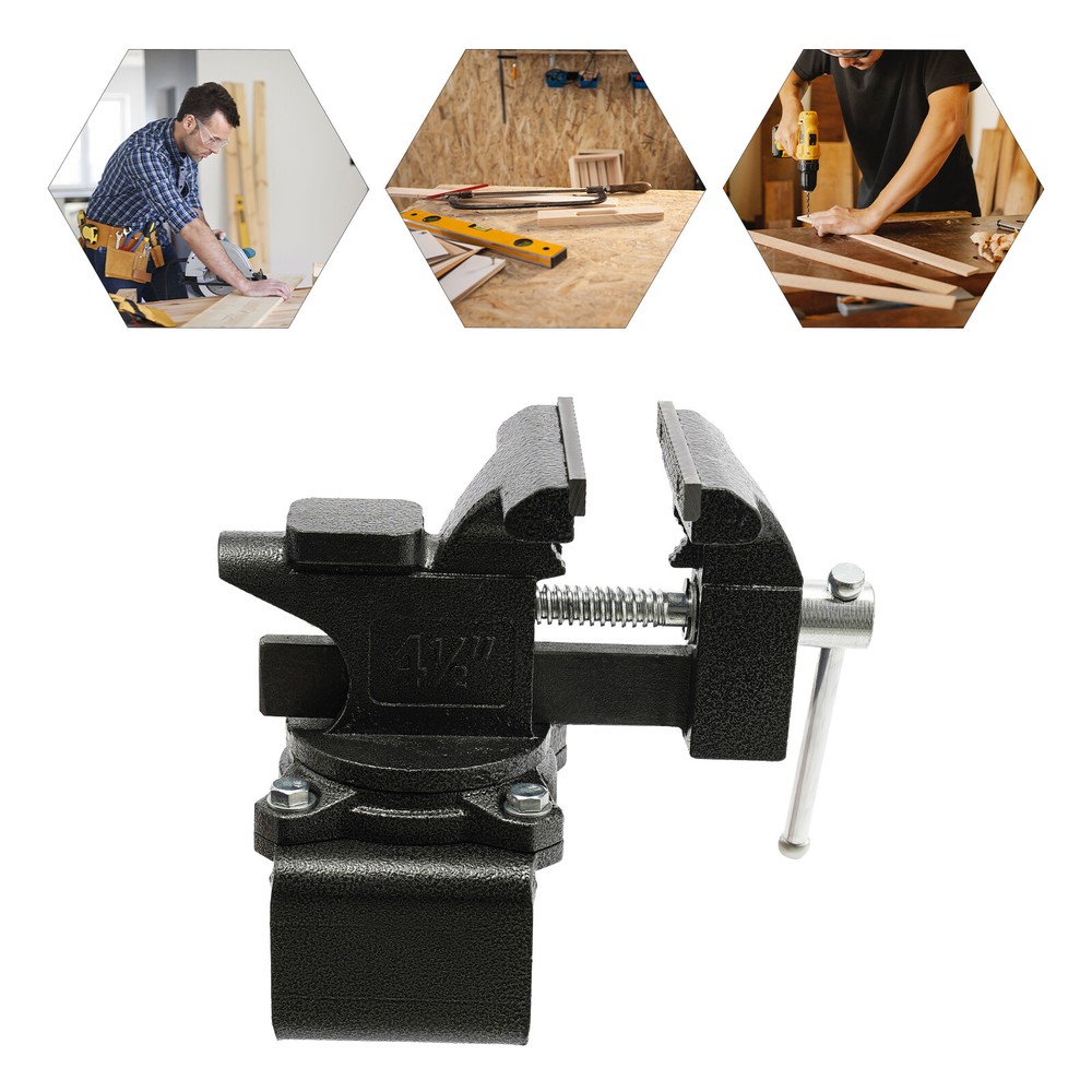 Heavy Duty Table Mount Bench Vise Multi-Purpose Workbench Rotation Table Vise