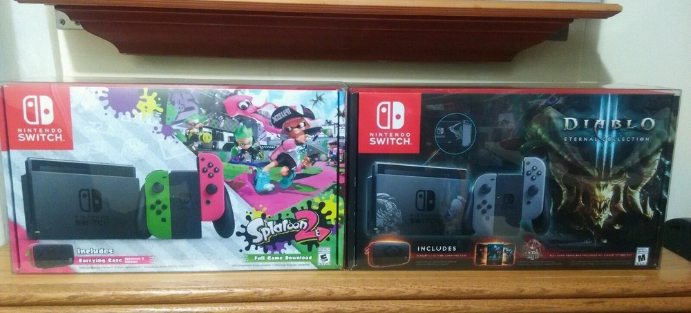 1 Console Box Protector Nintendo SWITCH MARIO ODYSSEY / SPLATOON System Boxes