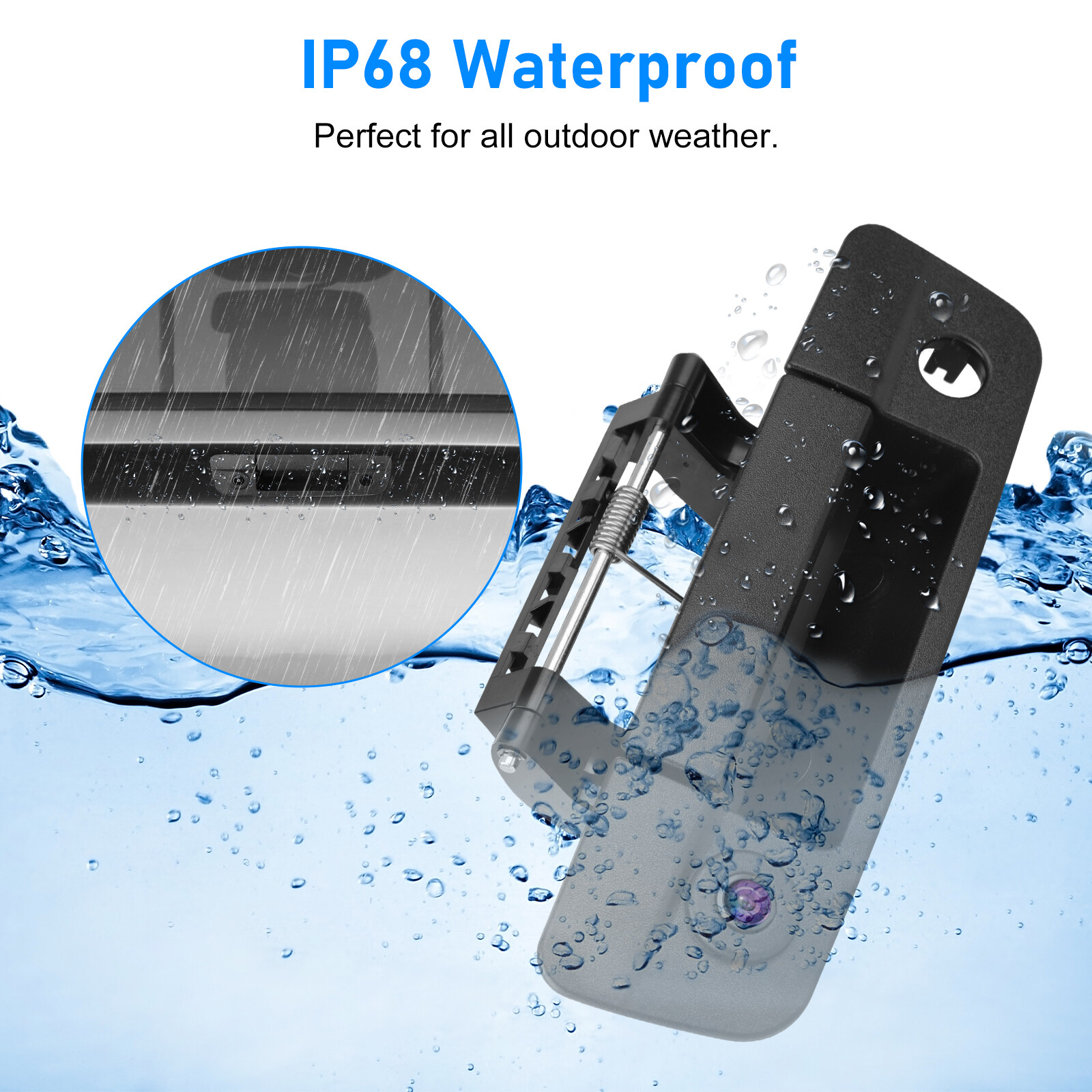 Backup Camera & Rear Latch Tailgate Handle For 2009-17 Dodge Ram 1500 2500 3500