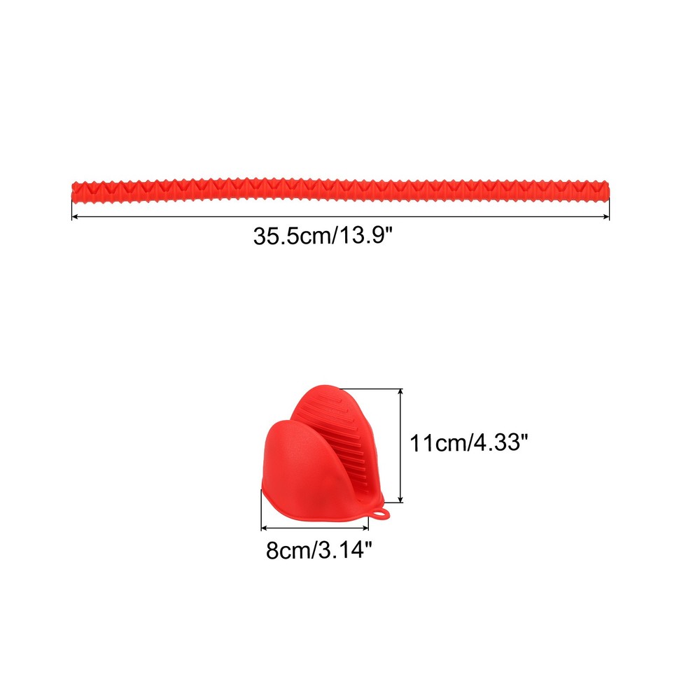 Oven rack shields, 4pcs silicone oven shelf rack protection