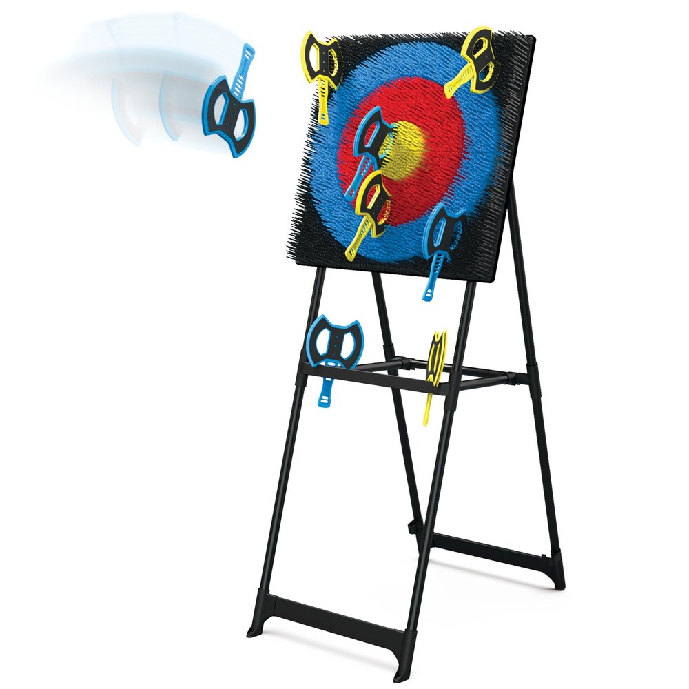 EastPoint 5ft Axe Throwing Game Set - 8 Foam Axes, Bristle Target