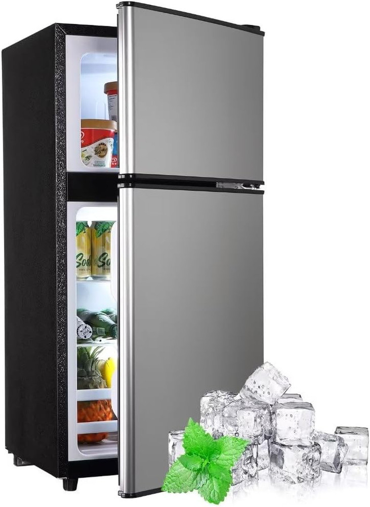 Compact Refrigerator with Freezer, Mini Fridge, 3.5Cu.Ft Small Refrigerator with