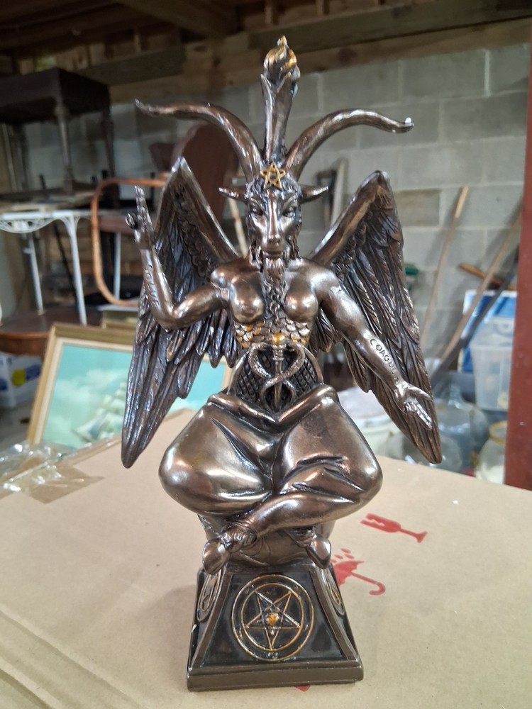 Baphomet Occult Winged Goat Deity Figurine