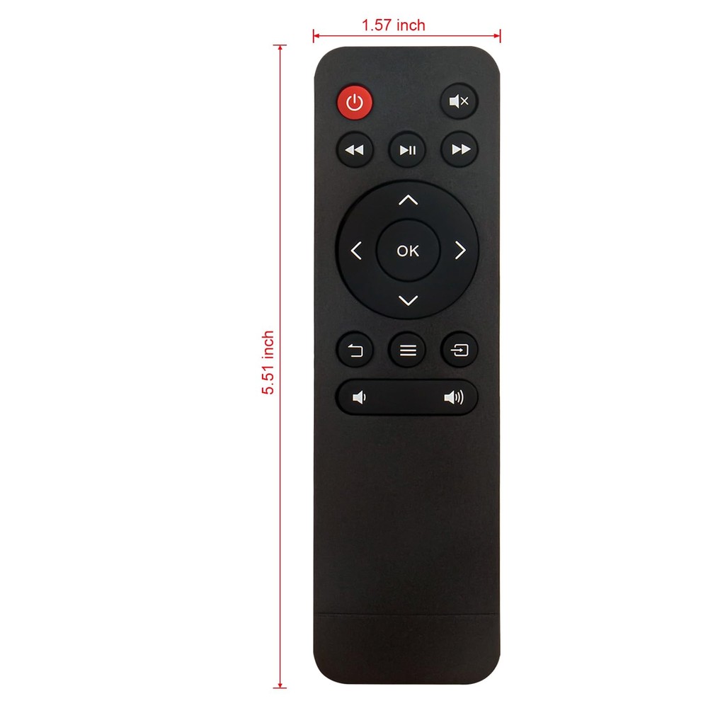 Replace Remote Control Compatible with Vankyo Leisure 470 middle, BLACK