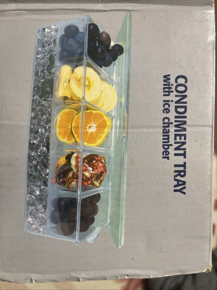 Condiment Tray With Ice Chamber