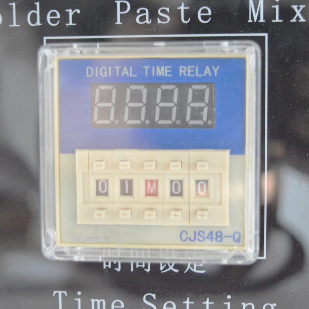 110V LED Digital Display Automatic Solder Paste Mixer 500g Solder Paste Pot*2