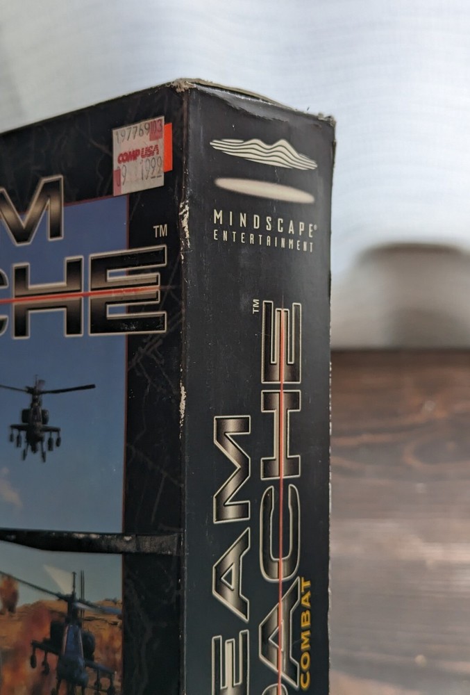 Team Apache Helicopter Combat PC CD-ROM, 1998 Big Box - NEW Read Description