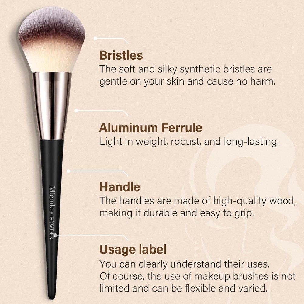 Makeup Brushes Set, Professional 25 Pcs Makeup Kit, Include Powder Foundation