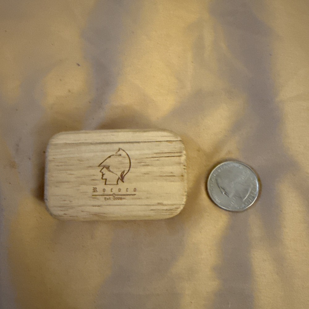 Rococo Sliding Lid Wooden Snuff Box Modern
