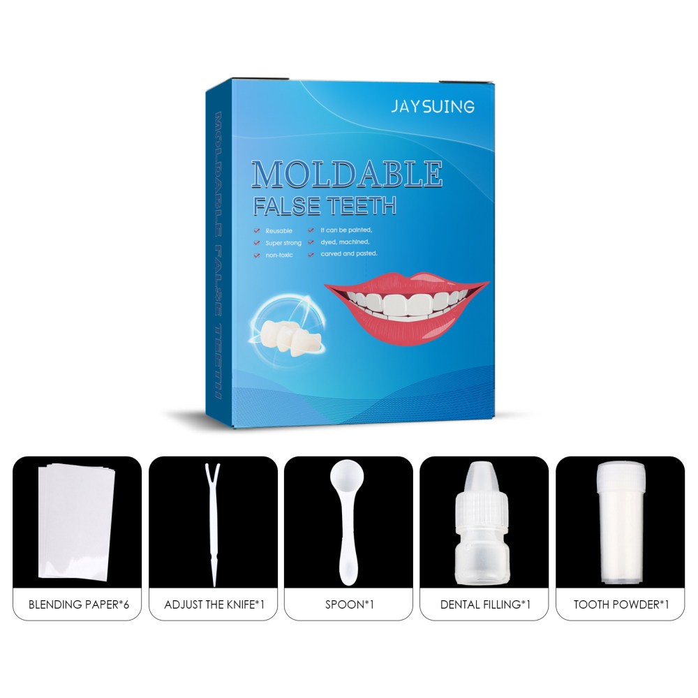 Shaped Teeth l Set Party Makeup Temporary Fillings Cave
