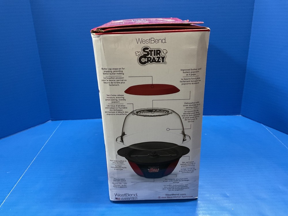 west bend stir crazy machine a popcorn new