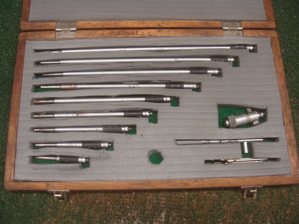 Mitutoyo Depth Micrometer 3-12" with box - AS SHOWN - see all pics