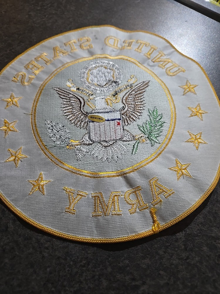 US Army Logo 4 Star 10 Inch Sew-on Patch Eagle