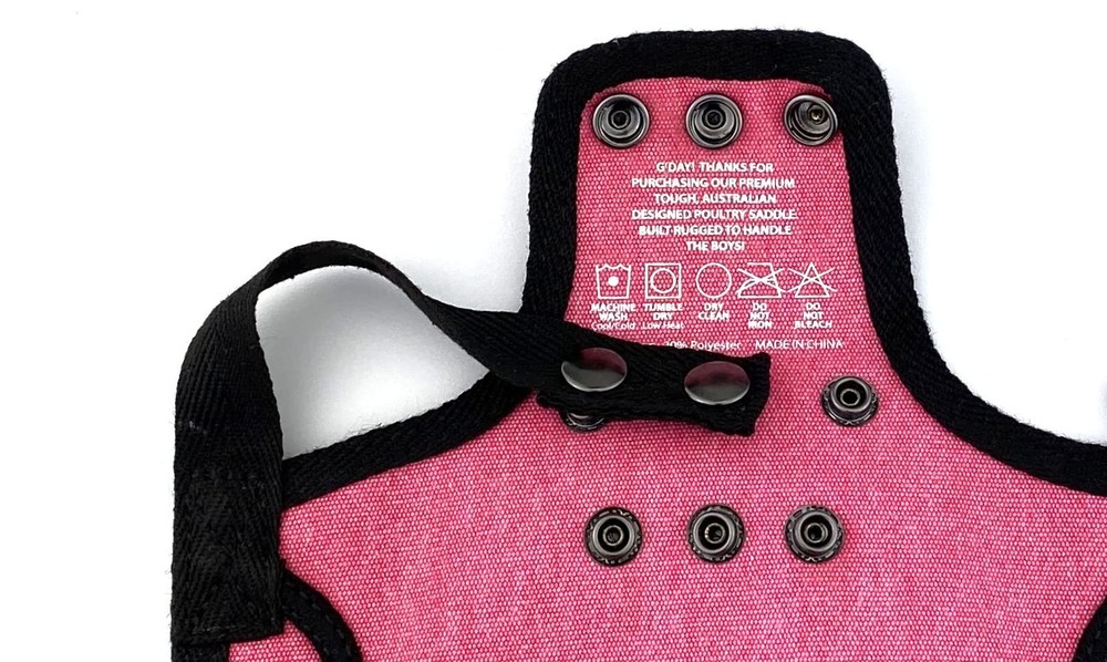 4 Pack Medium-Large Saddles with Adjustable Straps, Poultry Saver, Protector,...