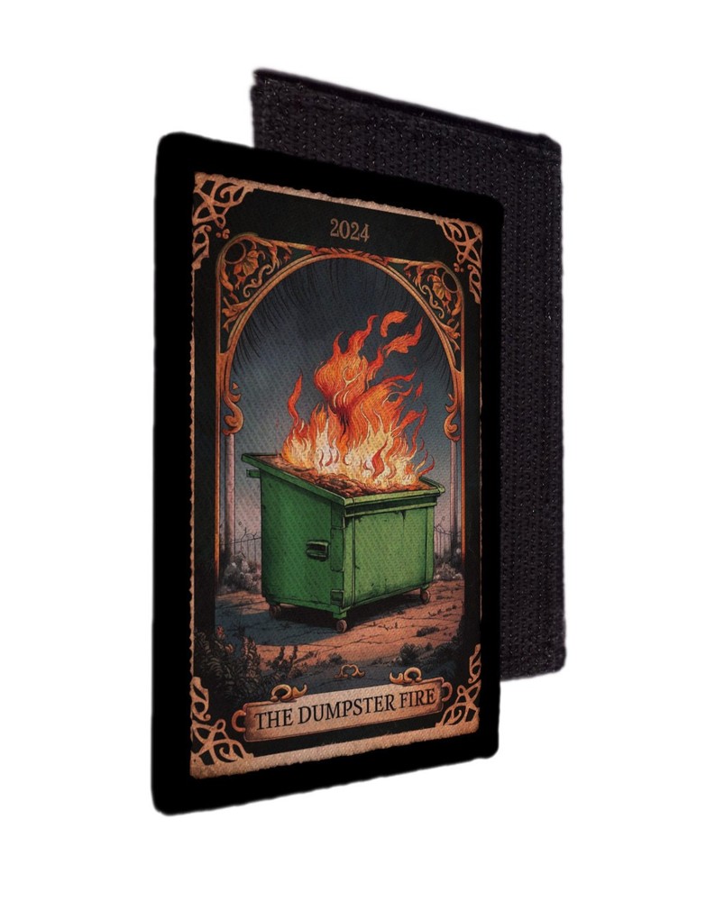 Hellmo World Fire Patch Tactical Hook This is fine Dumpster fire [sub]