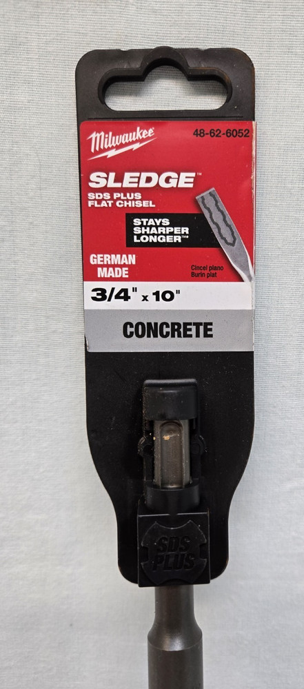 Milwaukee 48-62-6052 sledge SDS-PLUS 3/4" x 10" Flat Chisel Bit
