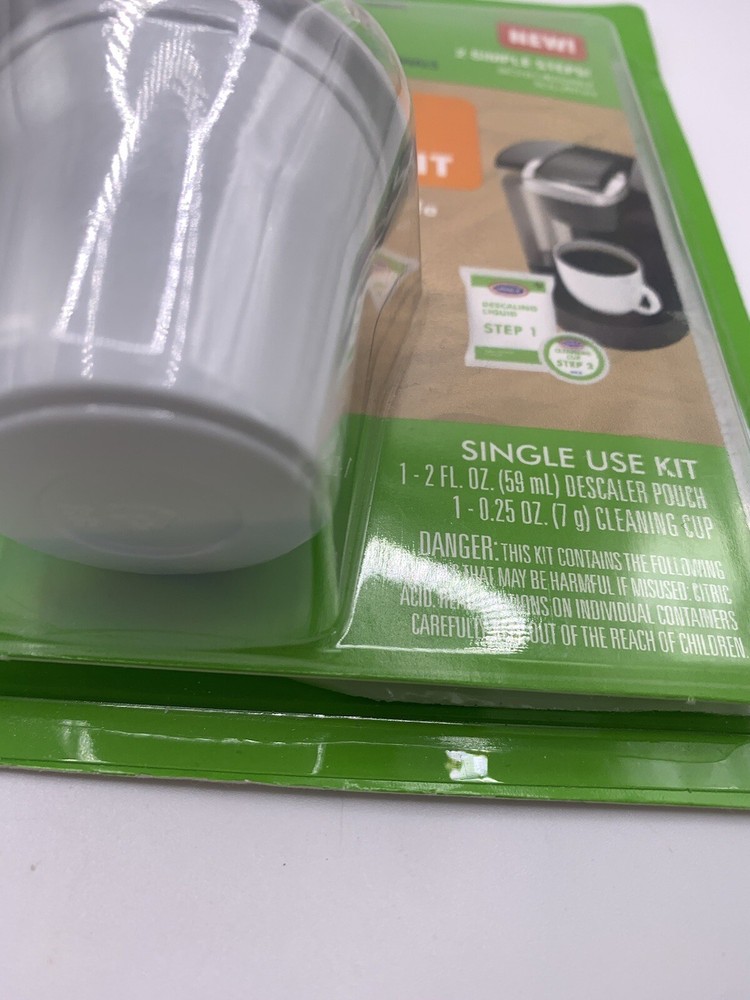 K Cup Cleaning & Descaling Kit Coffee Machine 2 Step Single Use Urnex NEW
