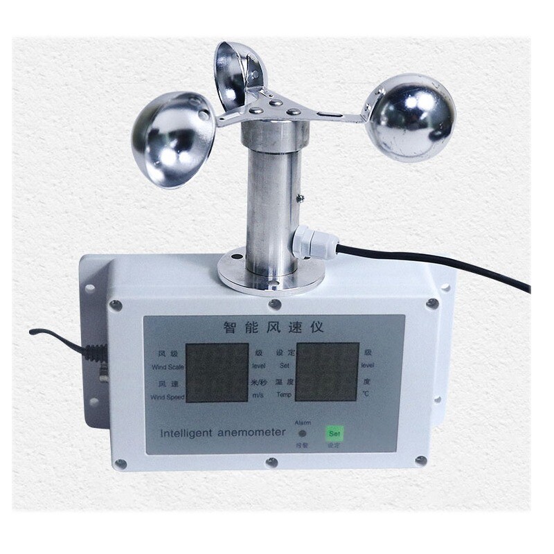 Portable Crane Anemometer Tower Crane Anemometer Wind Speed Sensor Breeding 24V