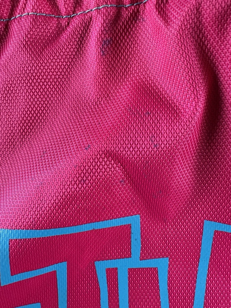 Nike Drawstring Backpack Pink “just Do It” Blue “Logo” Lightweight