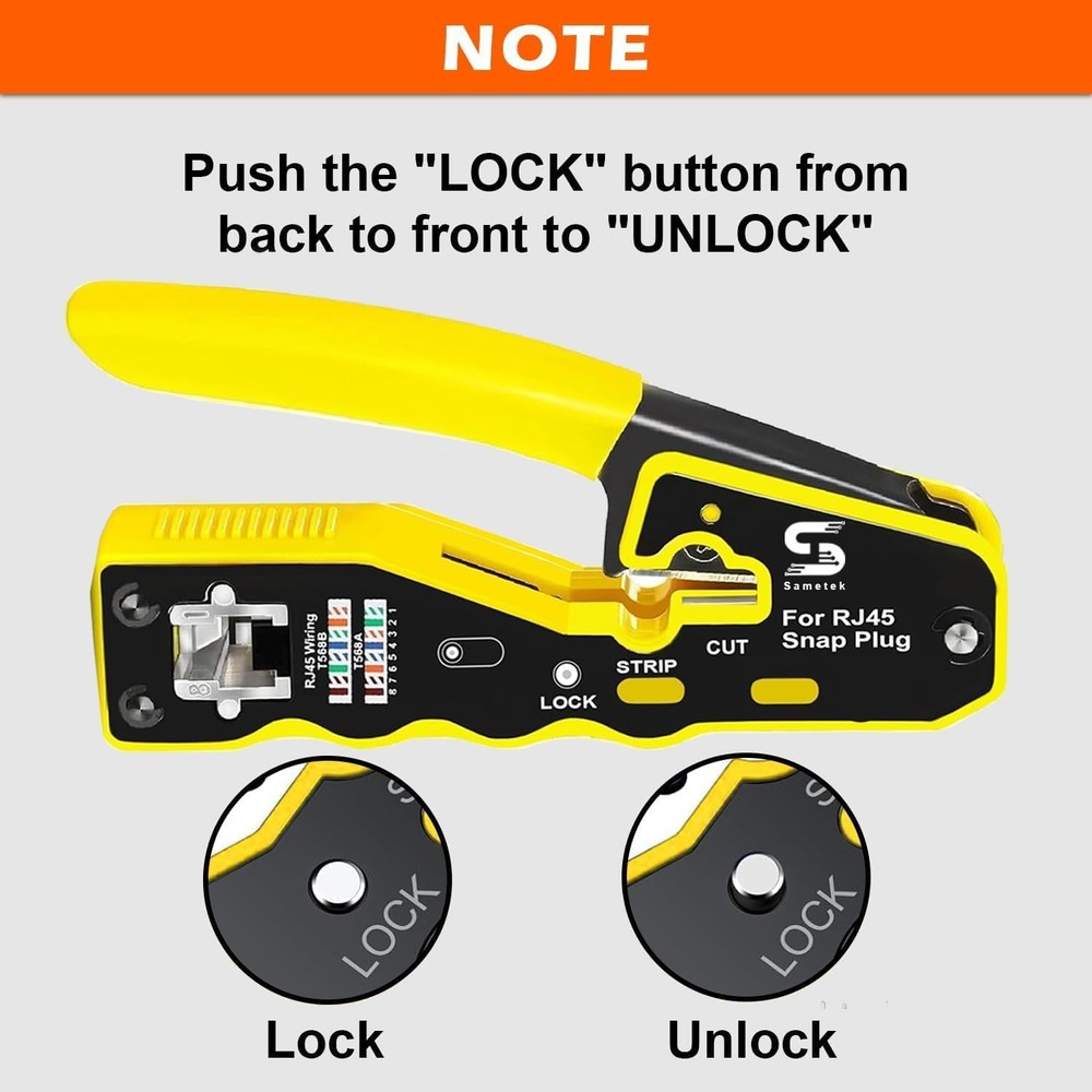 RJ45 Pass through Ethernet Network Crimping tool Pass Through RJ45 Crimper Tool