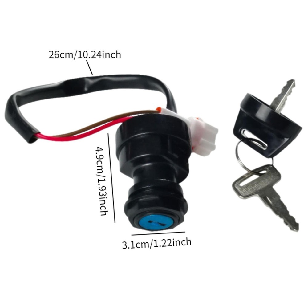 Ignition Starter on Off Switch Generic Ignition Switch with Keys Easy to Install