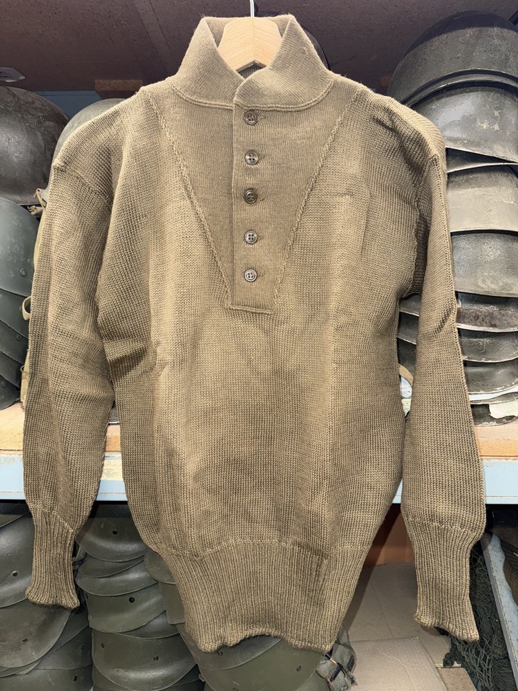 US WW2 100% wool Sweater High Neck MEDIUM 1944-1945