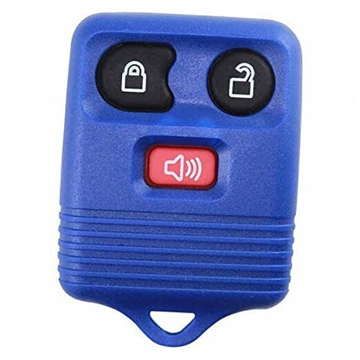 Replacement 3 Button Keyless Entry Remote Control Key Fob Clicker Blue