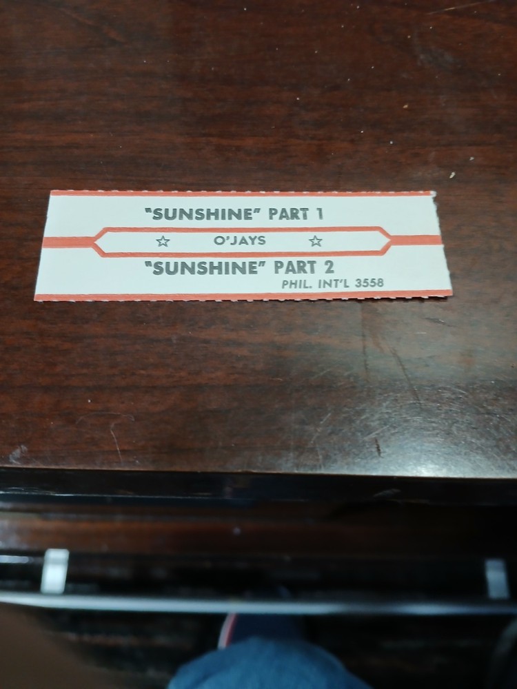 O'jays jukebox title strip