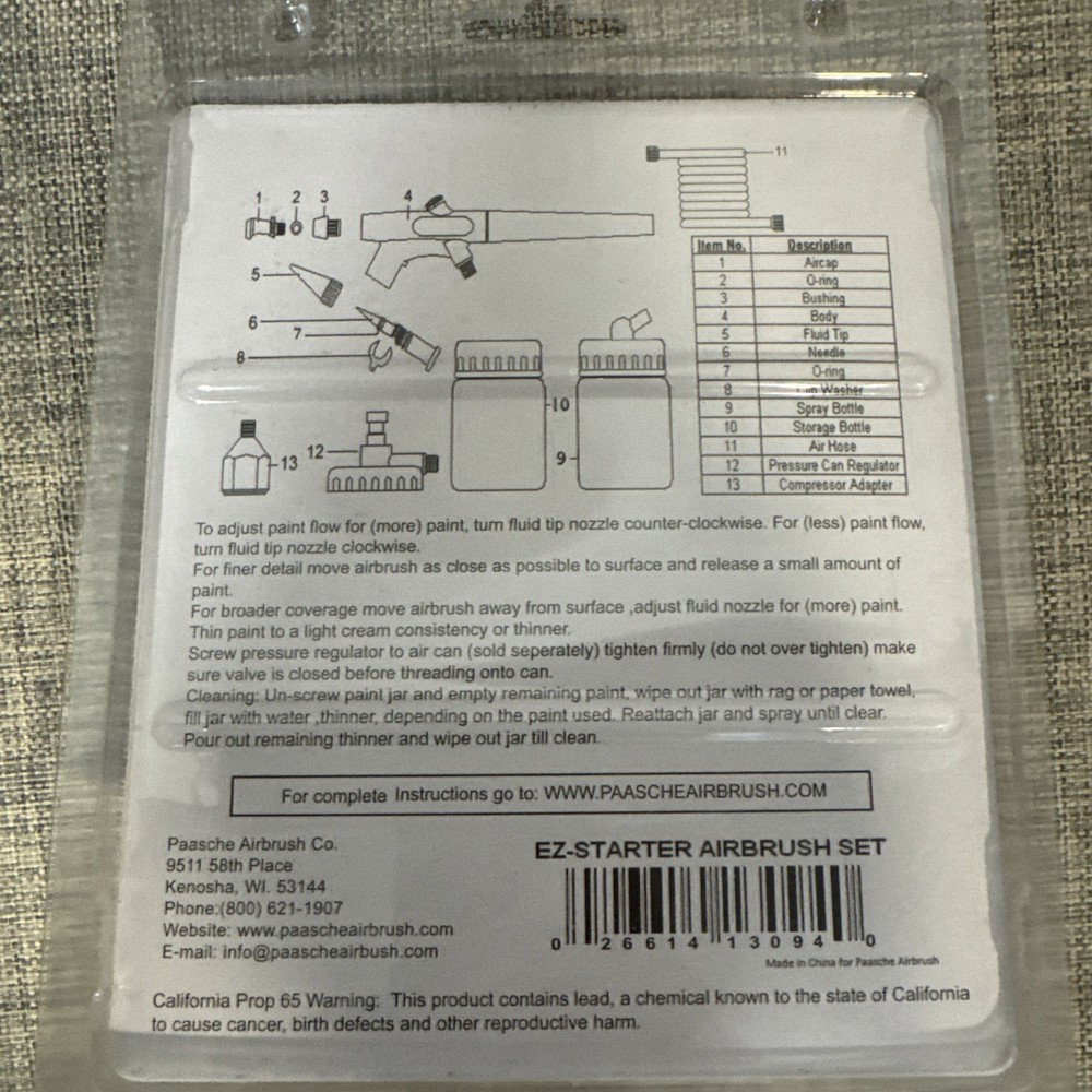 Paasche Starter Air Brush Kit